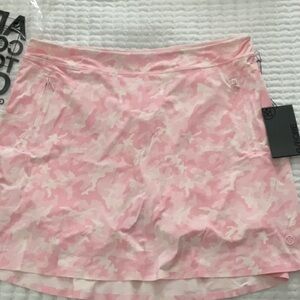 NWT G/FORE Pink Camouflage Cooling A Line Golf Shirt Size L camo